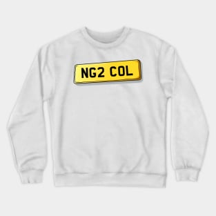 NG2 COL Colwick Number Plate Crewneck Sweatshirt